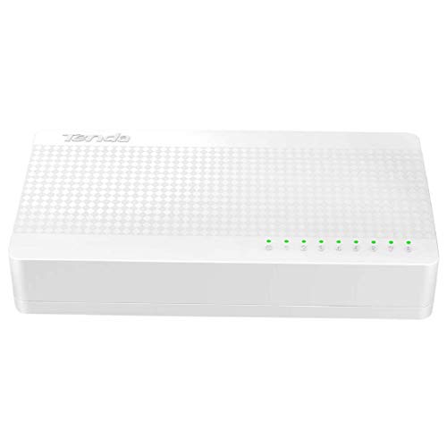 Image of Tenda S108 8-Port Desktop Switch (White)