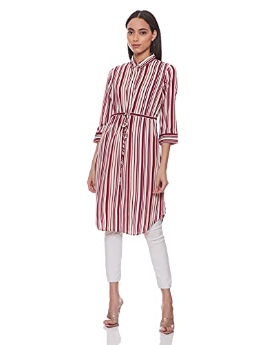 Image of EASYBUY Women's Rayon A-Line below The Knee Casual Dress