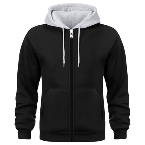 Mens Zip Up Hoodie Outdoor Long Sleeve Workout Sweatshirts Modern Drawstring Hooded Coats3