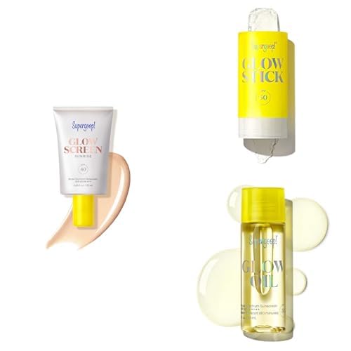 Image of Supergoop! Glowscreen SPF 40 - Glowy Primer + Broad Spectrum Tinted Sunscreen - Helps Filter Blue Light - Hydration - Hyaluronic Acid & Vitamin B6