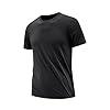 Gubsssl Gym Tshirts for Men UK Comfortable T Shirt Teenager Training Sportswear Running T-Shirts Clothing Shirts Wicking Top Soft Activewear Classic Wear Classic Workwear Workout Clothes Black 5XL #2