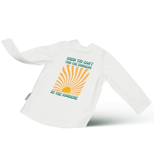 Hinzling UV Shirt Kinder Sunshine (L - 86/92) – Langarm & UPF 60 Sonnenschutz – Ökotex Zertifiziert & schadstofffrei – UV Kleidung Baby gemütlich & nachhaltig – Made in Europe