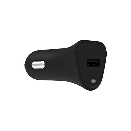 Chargeur de Voiture Noir USB-A de 12 W + câble USB-A vers Lightning