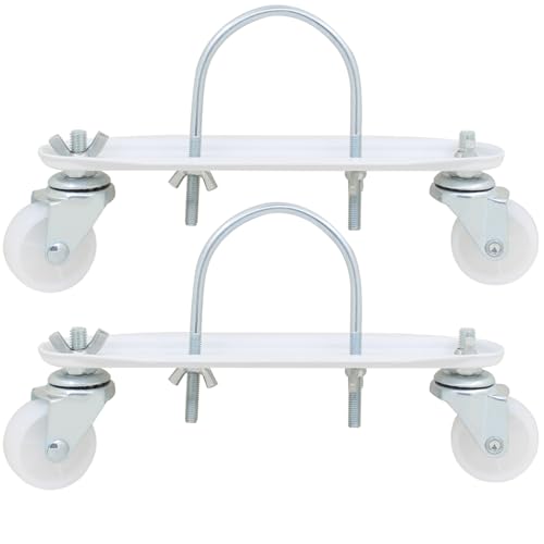 Roues de lanceur pivotantes 360 pour support de radiateur mobile en acier renforcé
