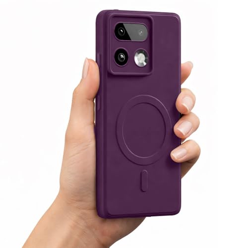 Image of Casotec Back Cover | MagFit Ring Design (Non-Magnetic) | Shockproof Case | Anti-Slip Grip | Raised Camera Edges | Slim Protective Case for Realme 16 Pro Plus 5G (Purple)
