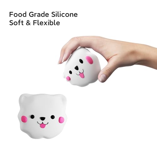 Image of 4 Pcs Cartoon Corner Guard Edge Protector,Edge Protector for Baby,Furniture Silicon Table Corner Guards,Child Head Protector Corner Cover (White Cat)