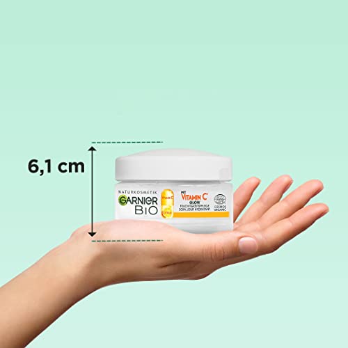 Garnier Tagespflege mit Vitamin C für einen strahlenden Teint, Belebende und straffende Feuchtigkeitscreme gegen müde und unebenmäßige Haut, Bio Glow, 50 ml 6