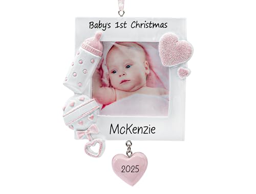 UniqXmas Personalized My Baby's First Christmas Ornament 202