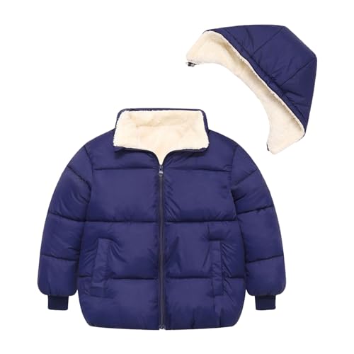 sfdgfhyf Toddler Boys Girls Winter Coat Fleece Lined Hooded Puffer Jacket with Removable Hood Down Toddler Girl2