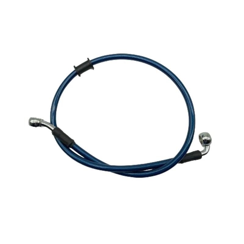 Durite de frein hydraulique 10mm coudée en acier tressé pour moto