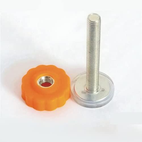 Pressure Baby Gates Threaded Spindle Rods, Walk Thru Gates Accessory Screw Bolts M10 x 80MM for Baby and Child Safety gate Stairway Barrier Pet Dog Isolation Fence 4 Pcs (Orange)