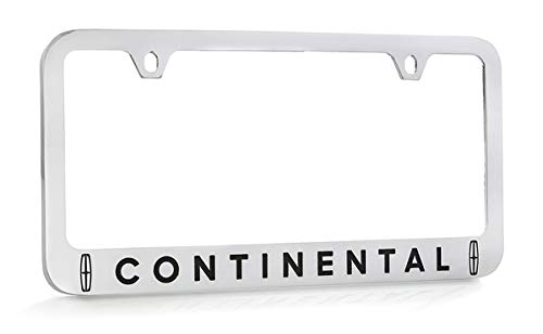 Lincoln Continental Chrome Plated Brass Metal License Plate Frame Holder