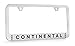 Lincoln Continental Chrome Plated Brass Metal License Plate Frame Holder Wide Bottom Engraved 2 Hole