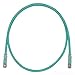 Panduit UTPSP10GRY Category-6 8-Conductor Strain Relief Clear Boot Patch Cord, 10-Feet, Green