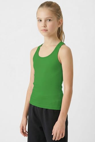 Image of Kurve Premium Girls Seamless Supersoft Wide Strap Comfortable Racerback Tank (Made with Love in The USA)