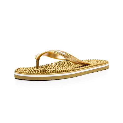 Revs Lights Reflexology & Acupressure Massage Flip Flops. Boost Health Energy and Well-Being with Natural Drug-Free Therapy