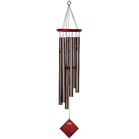 Woodstock Wind Chimes of Pluto Wind Chimes for Outside, 37" Bronze Medium Tone Wind Chime Décor for Outdoor Garden, Patio, Porch, Encore Collection Cover
