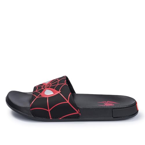 Image of Marvel Men's Slides - Official Spiderman, Deadpool, Wolverine & Hulk Lightweight Non-Slip Comfort Sandals, Sizes 6-13