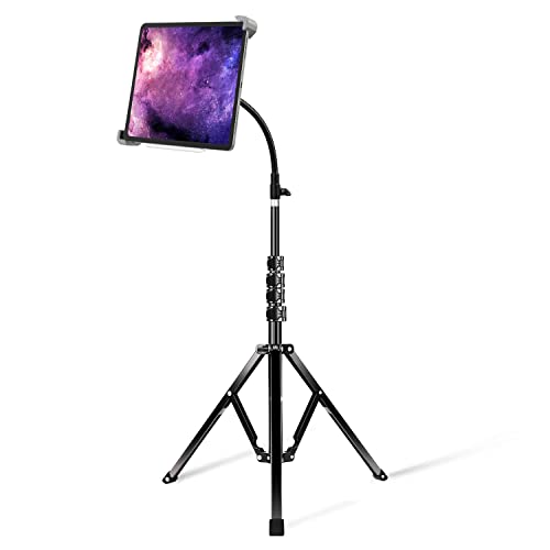 elitehood Floor iPad Music Stand, 70" Gooseneck iPad Stand Tripod for iPad