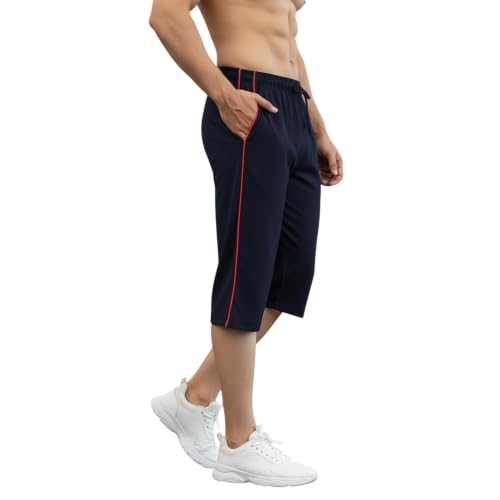 Image of FEEL TRACK Men's Regular Fit Three Fourth Capri
