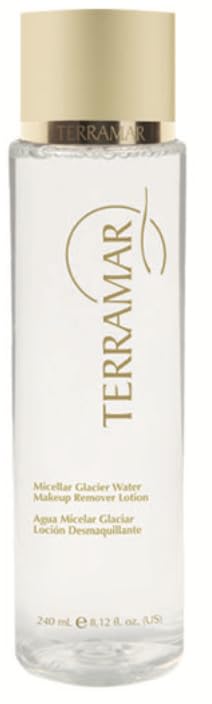 Terramar Micellar Glacier Water Makeup Remover Lotion with Cucumber Extract, White, 8.12 fl. oz., Gentle Cleansing for All Skin Types