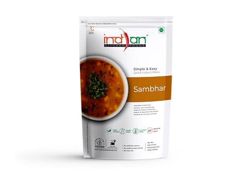 Image of Indian Kitchen Foods Instant Sambhar - Freeze Dried, Gluten-Free, Ready-to-Eat Indian Vegan Meal
