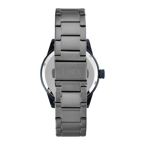 Image of TIMEX Gunmetal Round Dial Analog Men's Watch - TWEG28502