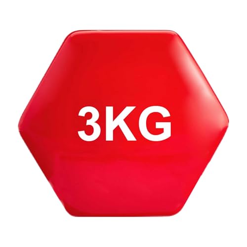 Image of Amazon Basics Vinyl Dumbbell Pair, 2 x 3Kg, Red