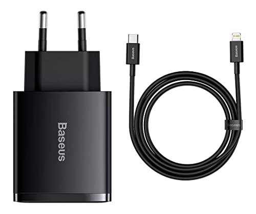 Carregador de Parede Baseus Compact Quick Charger 2U+C 30W (Preto)
