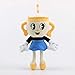 zcm Juguete de Peluche Regalo di Compleanno dei Bambini della Bambola Farcito Peluche Molle del Giocattolo della Peluche di Cuphead del Giocattolo Sveglio del Fumetto