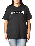 Carhartt Damen Workwear Logo Short-Sleeve T-Shirts, Black, M