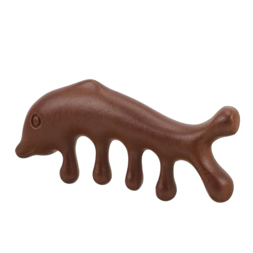 FRCOLOR Wood Comb Massage Tool Bone Shaped Acupoint Creative Massage Comb Reliable Massage Comb Wooden Massage Comb Practical