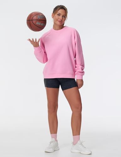 THE GYM PEOPLE Women's Oversized Fleece Sweatshirts Loose Fit Crewneck Long Sleeve Pullover Tops - Image 7