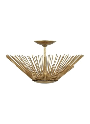 Feiss Generation Lighting-Ah Alexa Hampton Collection-Helios-Three Light Semi-Flush Mount in
