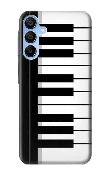 Black and White Piano Keyboard Funda Carcasa Case para Samsung Galaxy A15 5G
