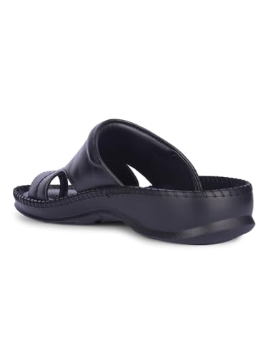 Image of Liberty Healers Black & Brown Ethnic Thong Slippers for Men