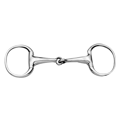 Korsteel Hollow Mouth Lightweight 19mm Eggbutt Snaffle Bit, 5