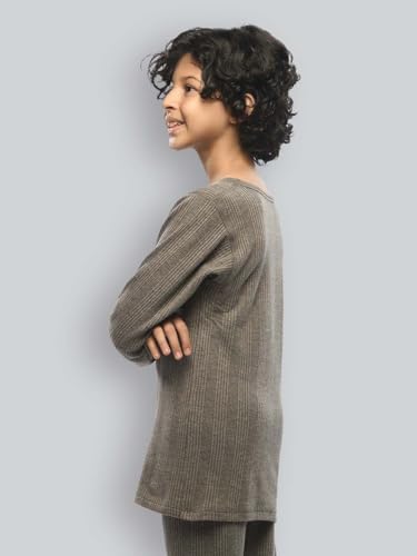 Image of Lux Inferno Kids Thermal Top | Full Sleeves Round Neck Warm Innerwear | Boys & Girls Winter Wear