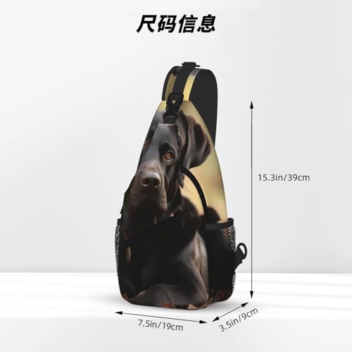 Bolso bandolera Labrador para hombre y mujer miniatura 4