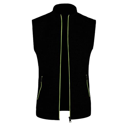 Men's Golf Vest Lightweight Softshell Vest Outerwear Sleeveless Full Zip Jacket Hiking Running Causal Vest Coat3