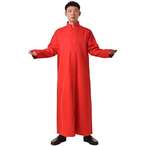 BLESSUME Cathoilc Church Priest Roman Cassock Robe Clergy Liturgical Vestments2
