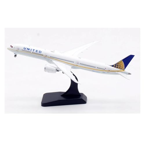 静的航空機モデル 1:400 ユナイテッド航空ボーイング B787-10 飛行機モデルダイキャスト合金航空機モデル装飾装飾品のサムネイル