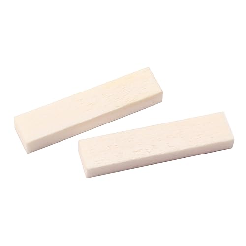 HANABASS 5pcs Diy Hard Buffalo Bone Saddle Nut for Acoustic Guitar Ukulele Banjo Real Bone Material Tone Enhancer Standard Intonation