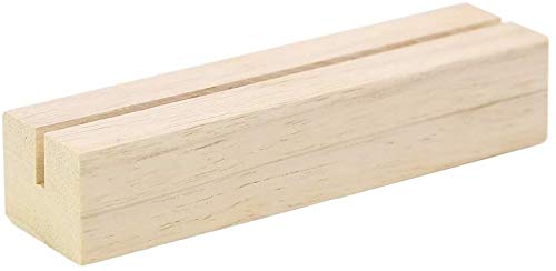 Oak wood table number stands with acrylic sign holders (50 pack)