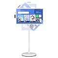 ApoloSign 32 inch FHD Smart Portable TV Gen2, 16G +128G Storage, Android 14 OS, Rolling TV on Wheels with Rotatable Touch Screen, Built-in Battery, Full Swivel Rotation, Voice Remote