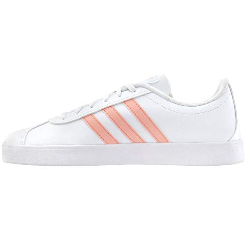 adidas Girl's VL Court 2.0 Tennis Sneaker 4 M US4