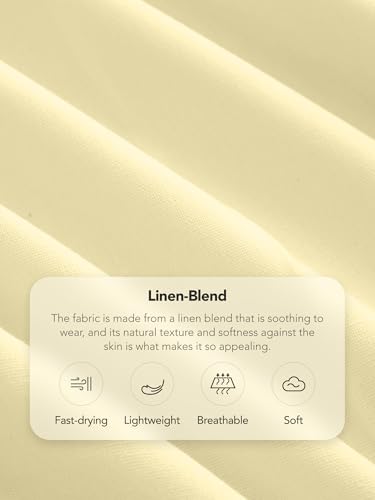 CIDER Women Linen Pants Women Wide Leg High Waist Trousers Pleated Pants with Pocket2