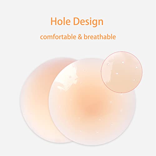Nipple Cover Silicone Pasties For Women Reusable Nippies Skin Nipple Covers Adhesive Breathable Invisible Nippleless Pasties Nude #TOP3