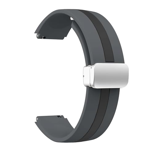 [X] 18MM 20mm 22mm Xgbv Fit For Samsung Galaxy Watch 6 5 4 44MM 40mm oh Active 2 Gear S3 C{^uXbg jo[T Correas(Grey Blac