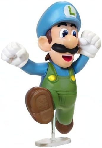 Super Mario Action Figure 2.5 Inch Ice Running Luigi Collectible Toy - Image 6